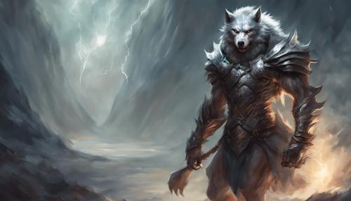 Werewolf wearing armor