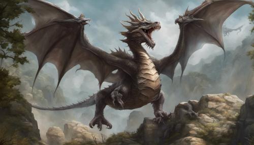 Los dragones alados son criaturas enormes, que pueden llegar a medir 15 metros de largo y 9  metros de alto, incluyendo la cola y las alas.Su composición interna se destaca por tener músculos fuertes, ya que por ser criaturas torpes y grandes, es común que se choquen con los árboles del entorno. También tienen huesos grandes y resistentes pero relativamente ligeros, lo que les permite mantener su capacidad de vuelo.Obviamente para este entorno y este tamaño, se necesita un gran sistema respiratorio y digestivo avanzado capaz de regular su aliento y sus comidas.Por otra parte, su composición externa se caracteriza por tener una gran capacidad de audición, ya que al tener una mala vista, su audición los ayuda a orientarse ya sea para cazar o para escuchar enemigos.Las escamas (piel) del dragón tienen una textura rugosa o escamosa, lo que les da una apariencia más imponente y resistente.