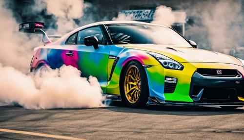 LoveGtr drifting cars coloured smoke