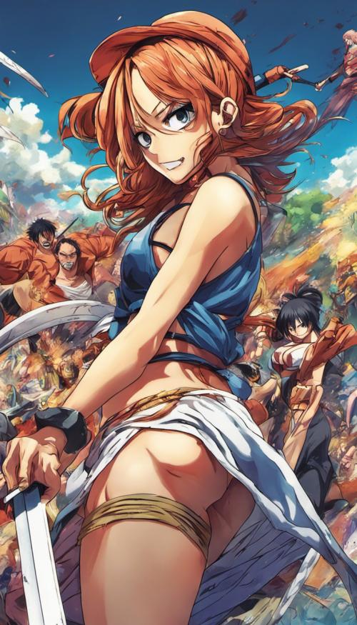 One-piece, Brooke, Badass, Sword, Scenery