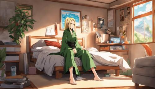 Tsunade  in a bedroom