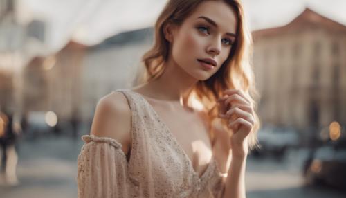 Cute lady in dress