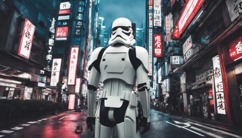 Stormtrooper futuristic tokyo