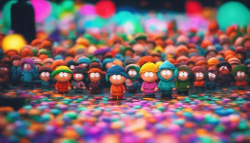 South Park in trippy colors