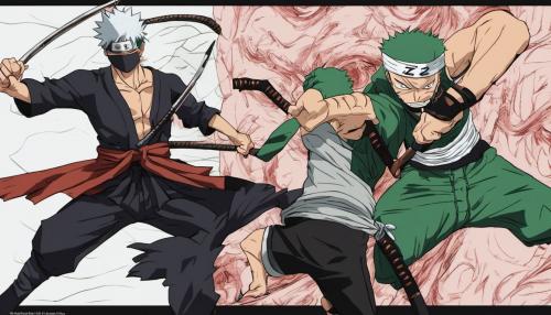 Kakashi sensei vs one piece zoro