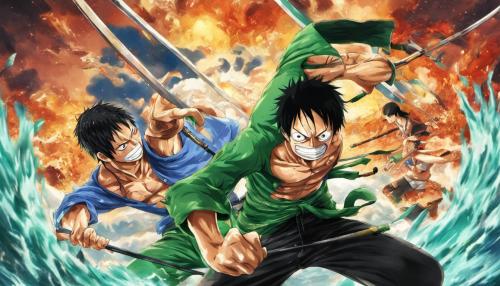 One piece zoro vs rock lee