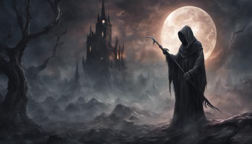 Grim reaper in a dark fantasy world