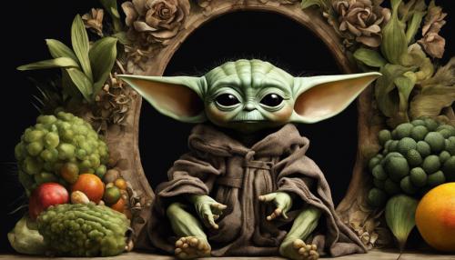 Baby yoda Giuseppe arcimboldo art 