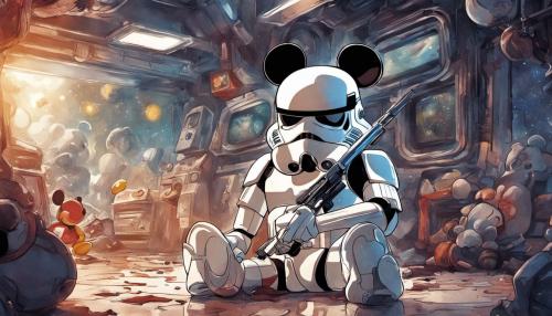 Stormtrooper in mickey mouse universe