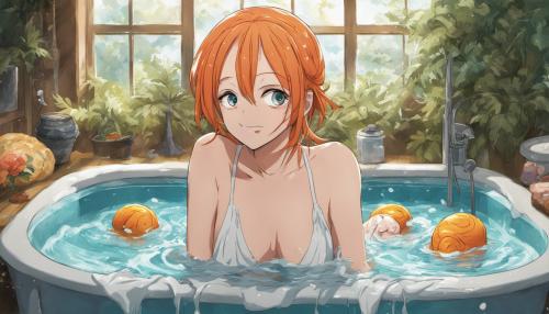 Nami bathing 