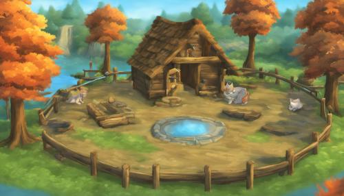 warrior cats thunderclan camp in the middle of newleaf