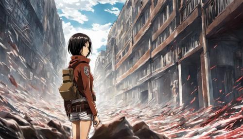 Attack in titan mikasa