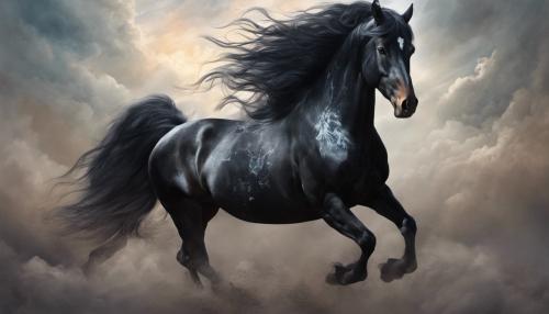 Friesian horse 