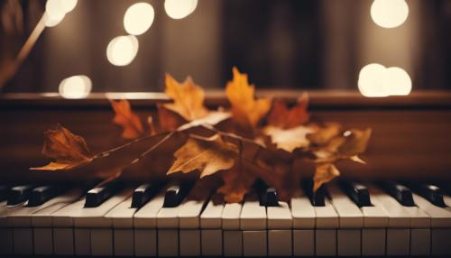 Piano, 4k, Autum, Cozy