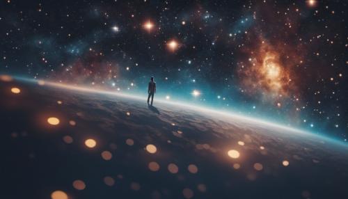 Lonely in the vast expanse of outer space 