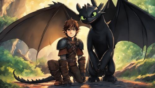 Toothless and hiccup