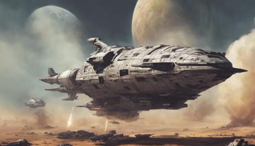 Spaceship in a war