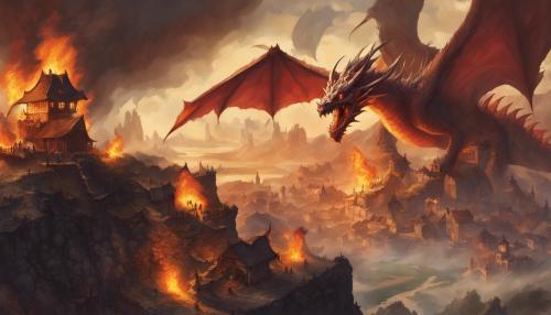 Dragon riders burning villages 