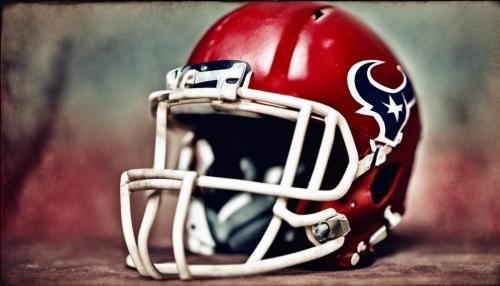 Houston Texans Battle Red Football Helmet