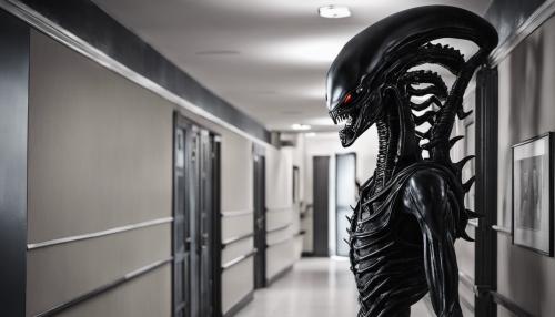 Xenomorph in hallway