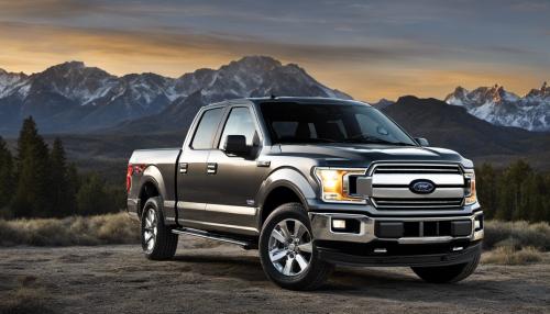 Ford F-150 Supercab Dark Gray in color 