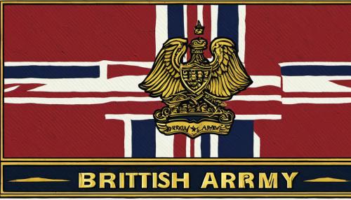 British army logo, with the name:British army