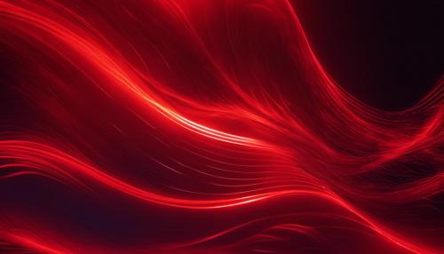 Red glowing digital waves hd 