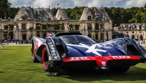 France themed batmobile.