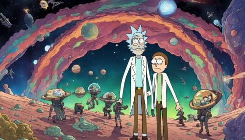 Rick and Morty in space