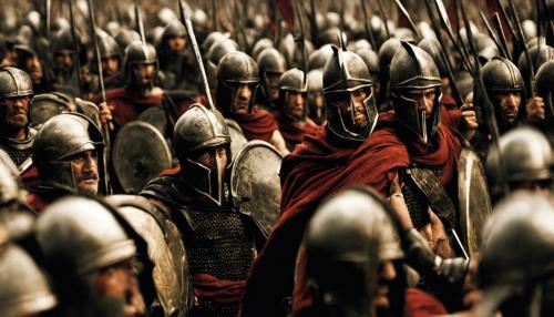 The movie 300 (Spartan soldiers)  