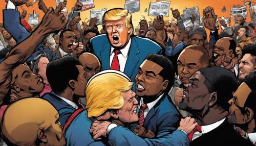 Donald Trump fighting black people