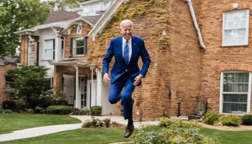 Joe Biden falling down again and dropping hi