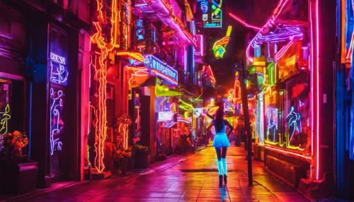 neon dancer lady