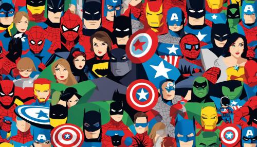 Create a dynamic wallpaper that seamlessly combines iconic superheroes from both DC and Marvel universes. Include characters like Batman, Superman, Wonder Woman, Spider-Man, Iron Man, and Captain America in an action-packed scene. Emphasize vibrant colors, epic poses, and a balanced composition. Ensure that the superheroes complement each other visually and create a sense of unity. Feel free to add a cityscape or other relevant backgrounds to enhance the overall impact