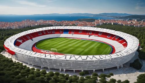 Croatia national stadium so that involves croatias famous landscapes and symbols