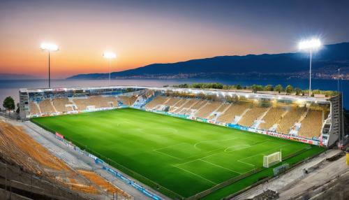 HNK Rijeka Stadium, cliff, landscape of Rijeka