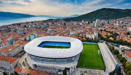 HNK Rijeka stadium, landscape of Rijeka