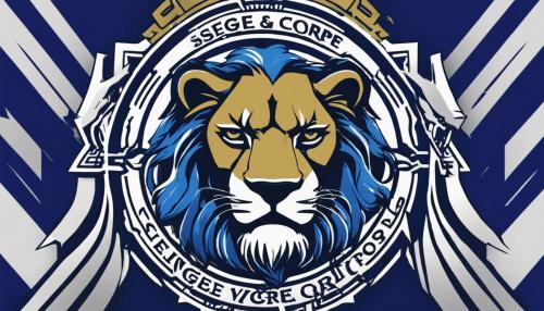 A blue lion logo with the phrase DC SIEGE CORP