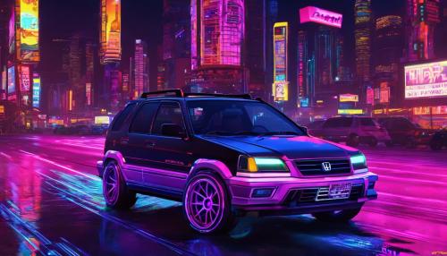 1997 Honda CRV. Night life.