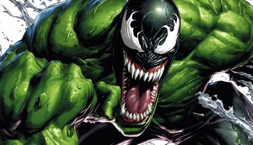 venom peleando contra hulk