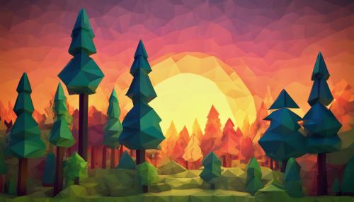 forest sunset