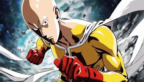 Saitama, one punch man, cool pose