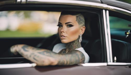 Christy mack in a car