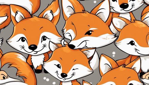 Very cute cartoon fox