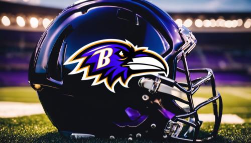 ravens football team with their logo