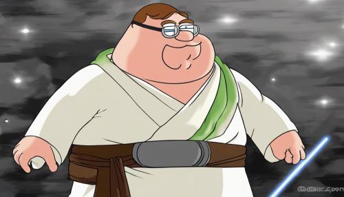 Peter griffin as a jedi