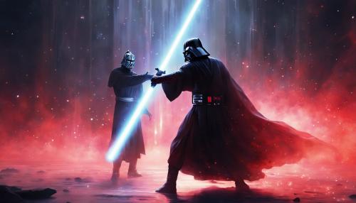 Darth Maul lightsaber duel with Darth Vader