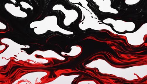 in a dark place no light. black liquid. moving black liquid that is also red. black background. only red color. only black color. black and red ink fire 4k wallpaper no white black background