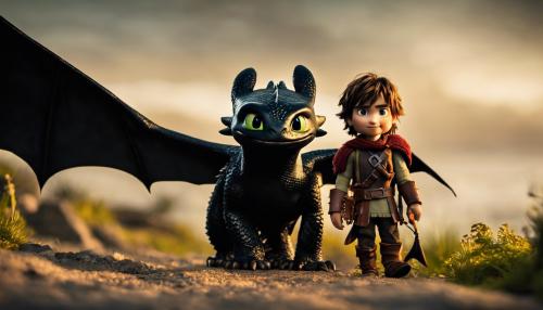 Astrid hofferson and hiccup haddock and toothless