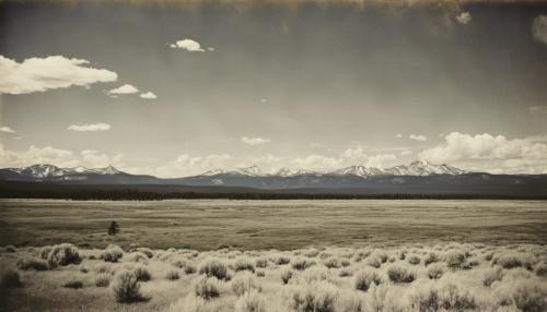 Wild west yellowstone landscape